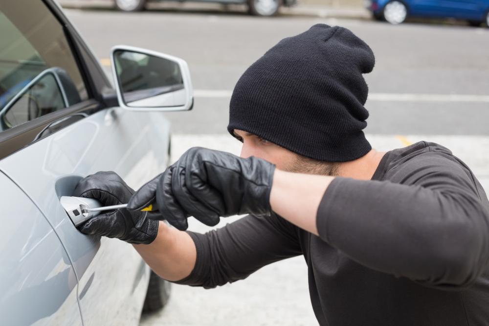 thieves are stealing parts off of cars